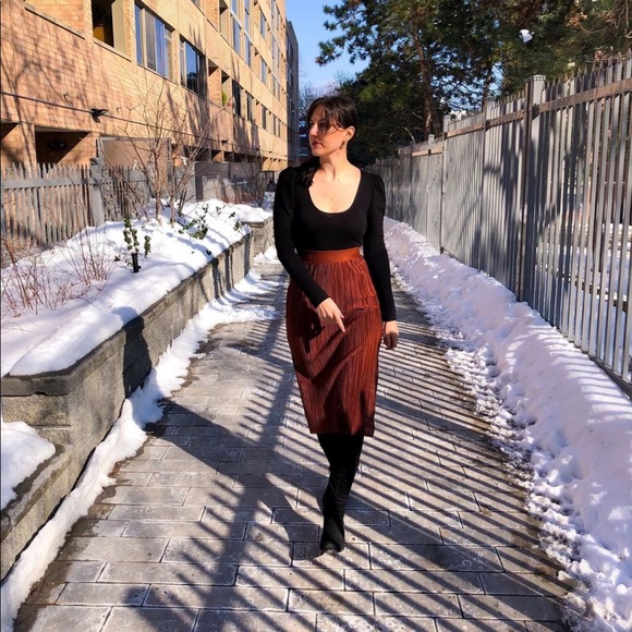 Pleated Midi Skirt - Picture 8 of 9